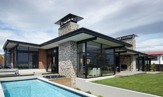 Alpine Terrace - windows and sliding doors, glass balustrades
