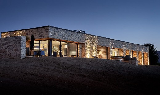 Schist House - night